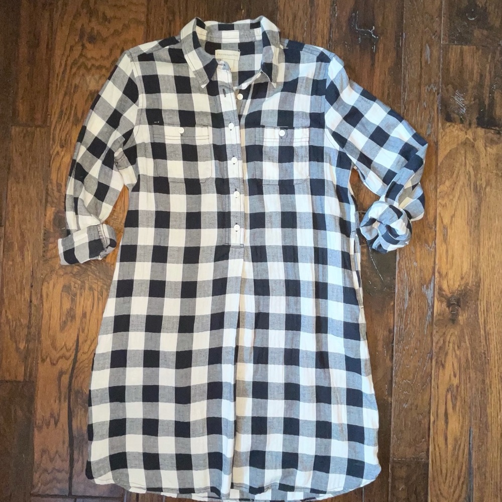 Peyton & Parker Buffalo Plaid Flannel Shirt Dress